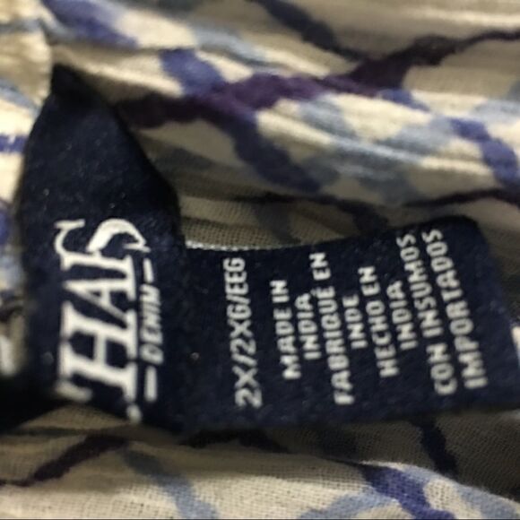 Chaps plus size on / off shoulder Top - Picture 5 of 6